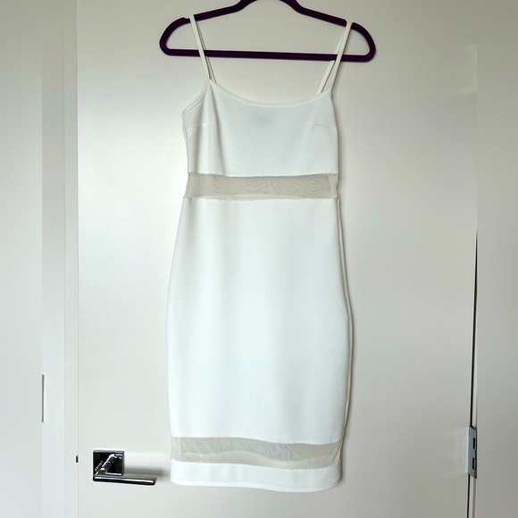 Topshop White Midi Bodycon Dress - Picture 1 of 8